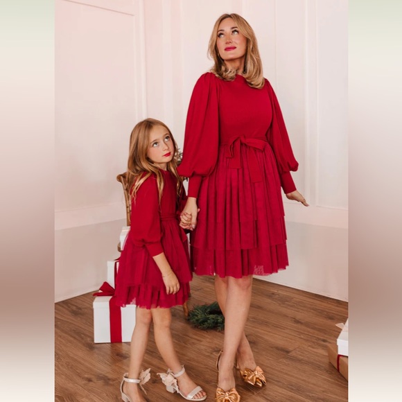 Ivy City Co Red Short Cosette Christmas Holiday Dress NWT XL - Picture 7 of 9